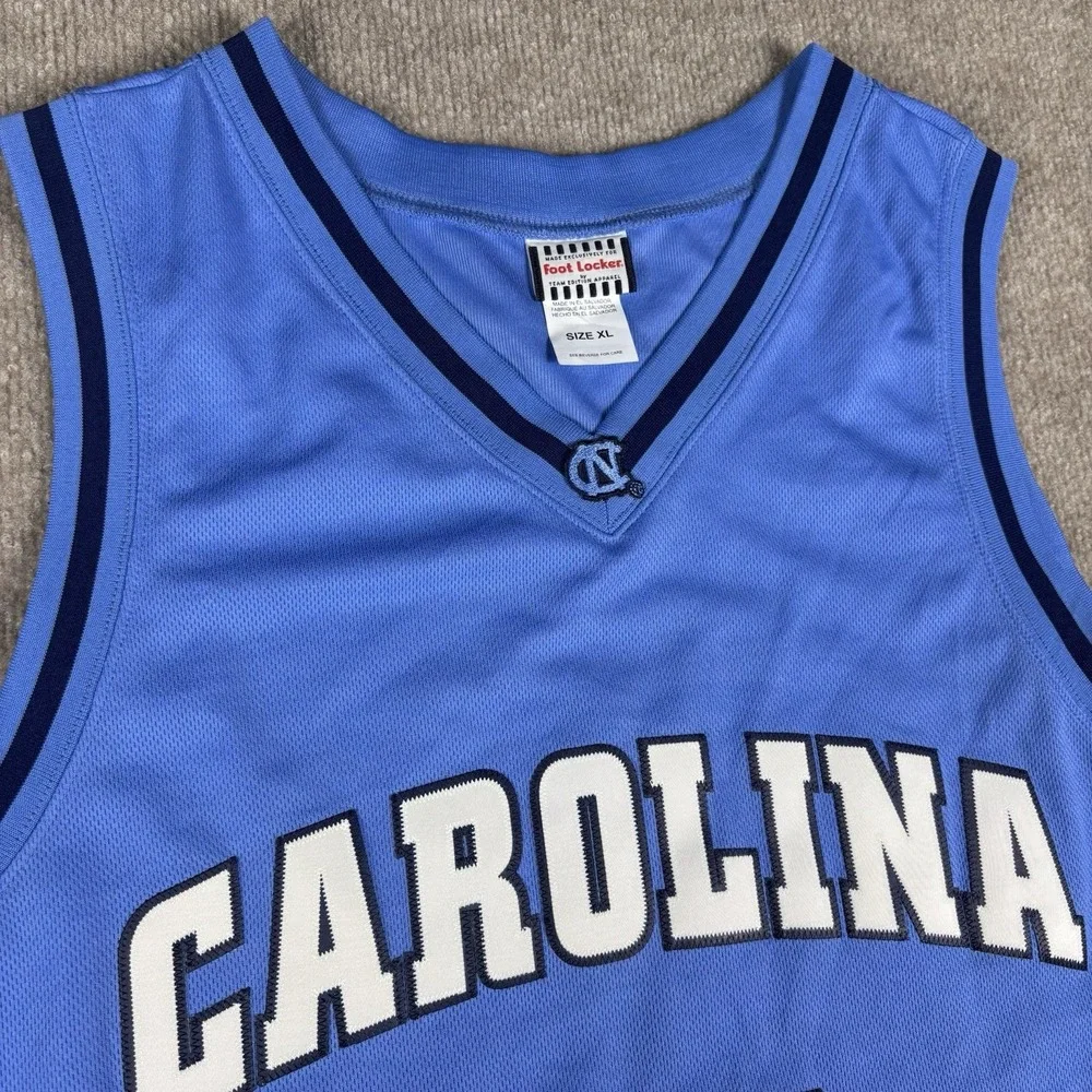 North Carolina Tar Heels Jersey Mens XL Blue #01 Foot Locker NCAA Basketball
